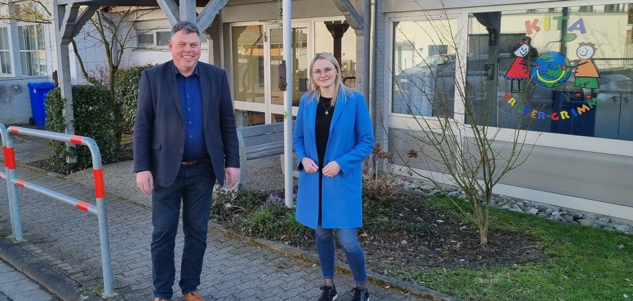 MdB Natalie Pawlik und Bürgermeister Steffen Maar