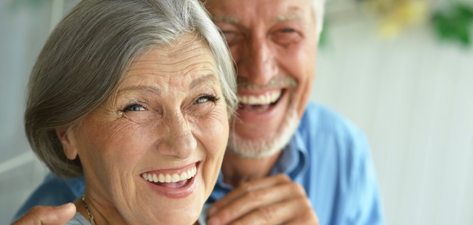 Portrait,Of,A,Happy,Senior,Couple,At,Home