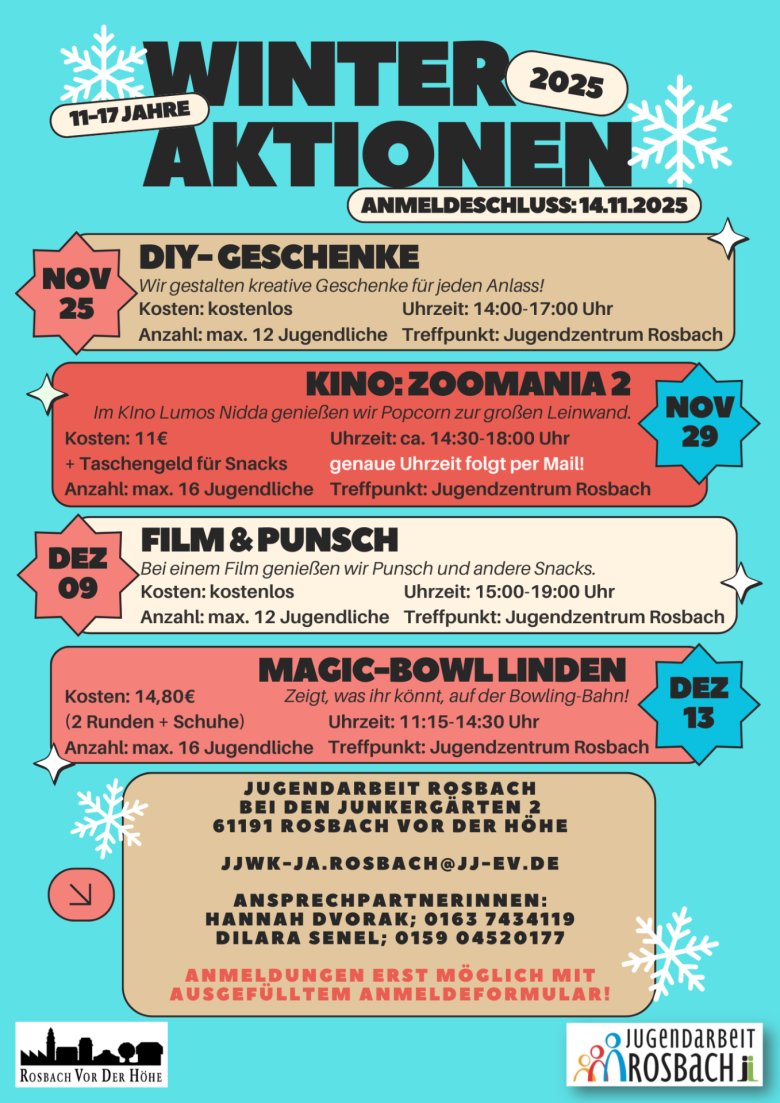 Winteraktionen 2025 - 1 Winteraktionen 2025 - 1