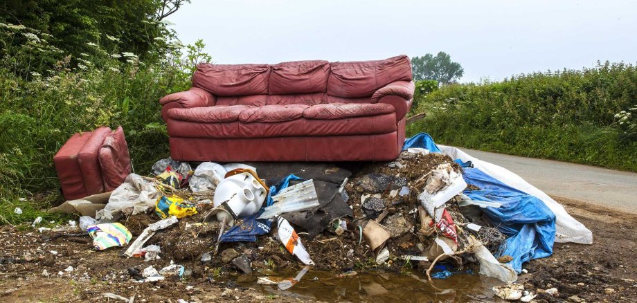 Waste,Dumped,In,The,Countryside,,An,Illegal,Social,Issue,,Fly